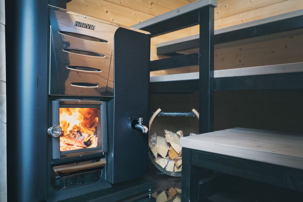 Harvia Pro Series 24.1kW Sauna Wood Stove with Water Tank