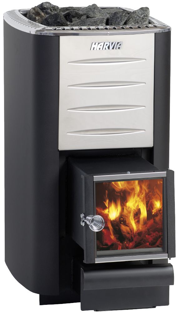 Harvia M Series 16.5kW Wood Sauna Stove with Exterior Feed