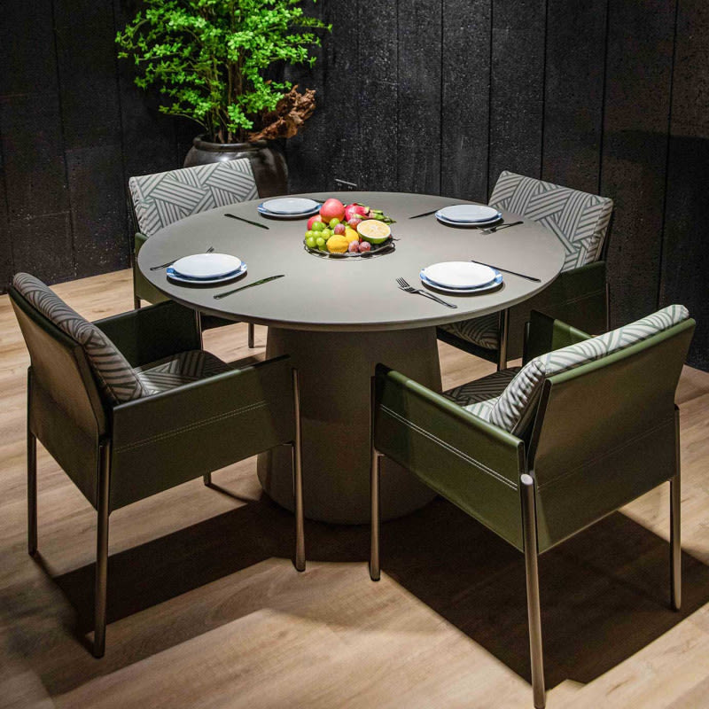 Elementi Home Rio 48&quot; GFRC Round Dining Table