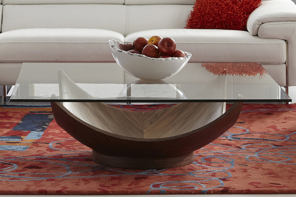 Bellini Italian Home Candice Coffee Table in Walnut