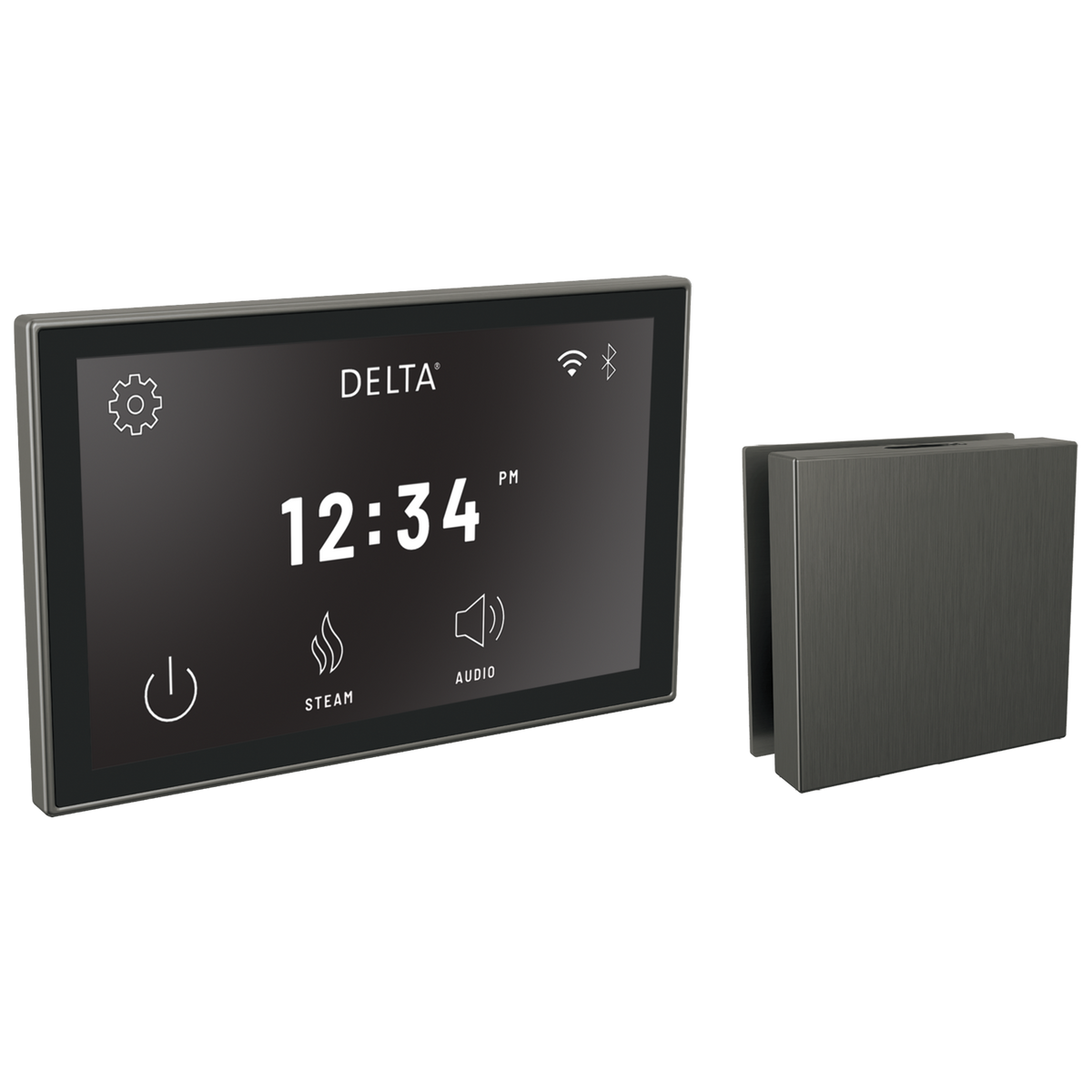 Delta Steamscape™ Deluxe System, Digital Interface and Contemporary Square Steam Head Package