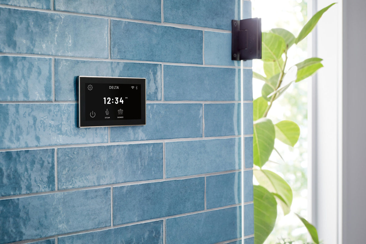 Delta Steamscape™ Deluxe System, Digital Interface and Contemporary Square Steam Head Package