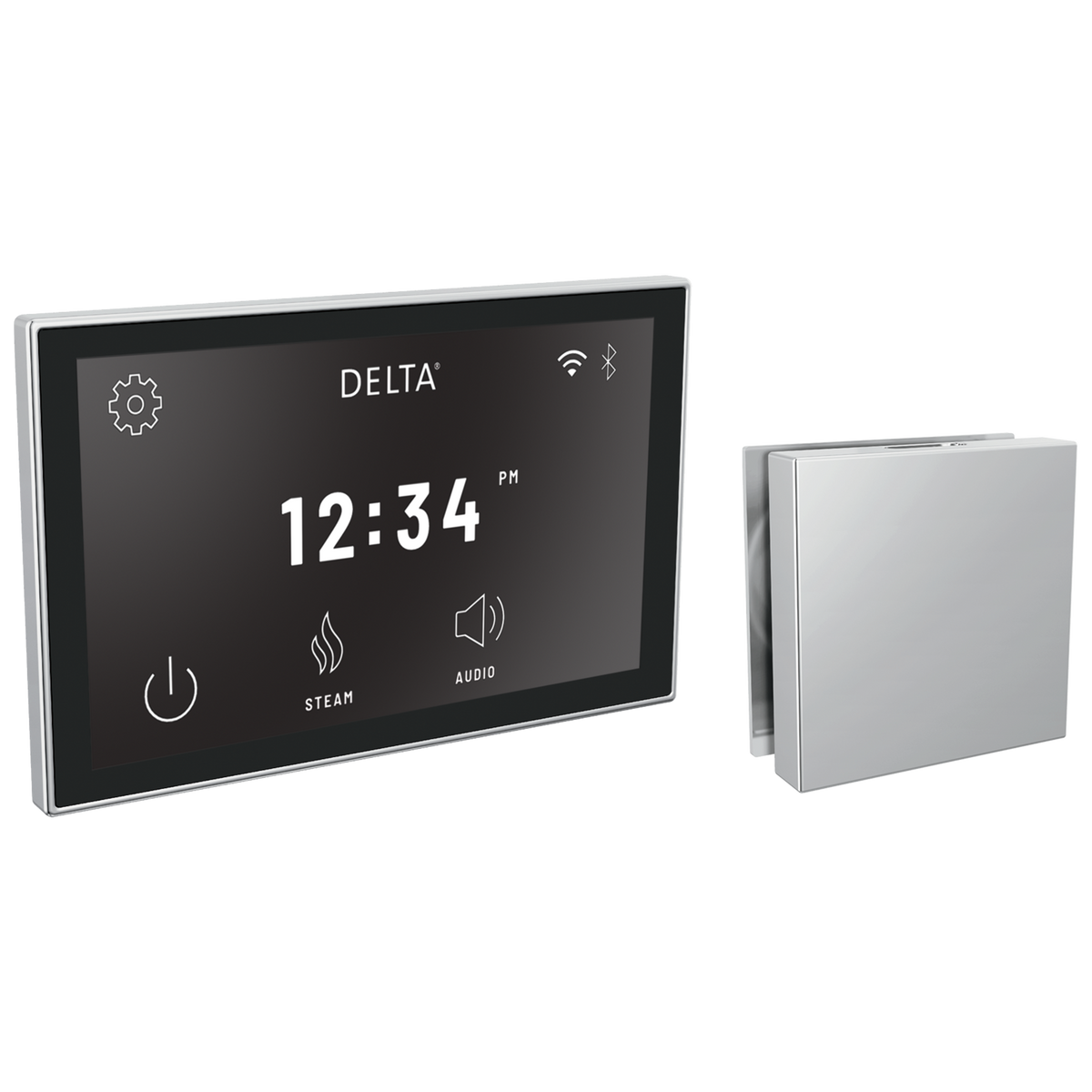 Delta Steamscape™ Deluxe System, Digital Interface and Contemporary Square Steam Head Package