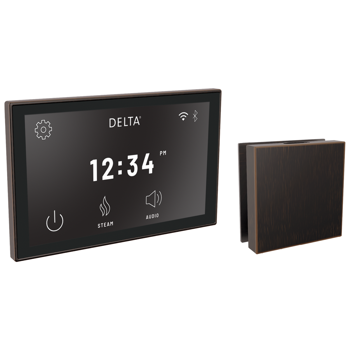 Delta Steamscape™ Deluxe System, Digital Interface and Contemporary Square Steam Head Package