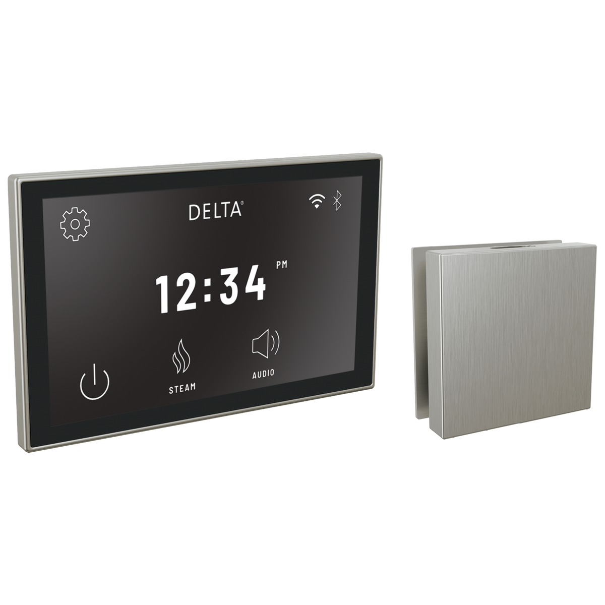 Delta Steamscape™ Deluxe System, Digital Interface and Contemporary Square Steam Head Package