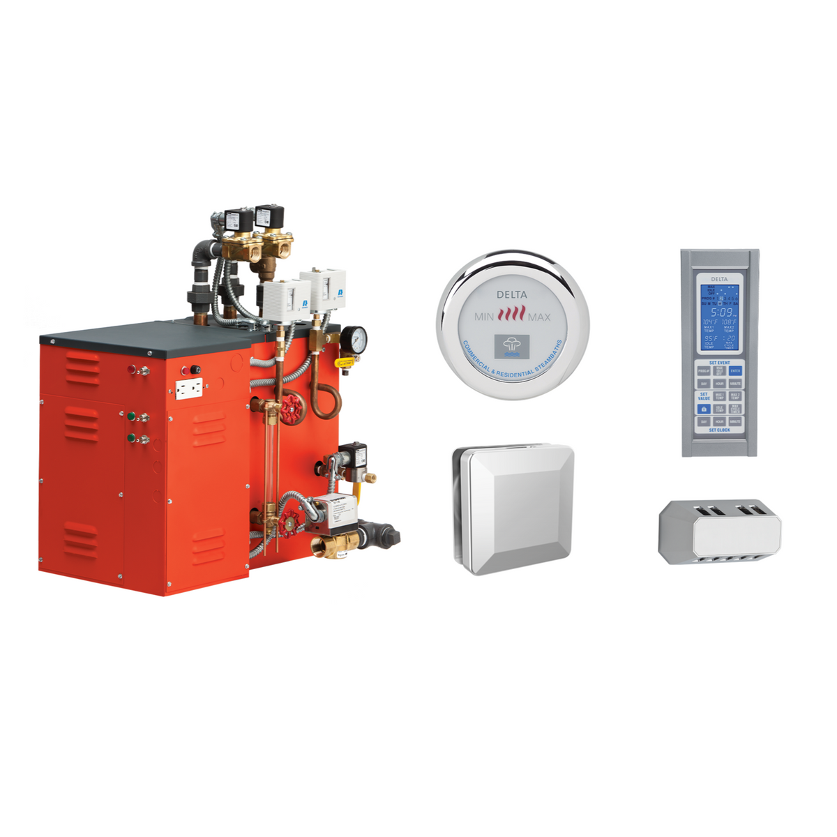 DELTA® Commercial Steam Generator 12kW Package with Control &amp; Steamhead