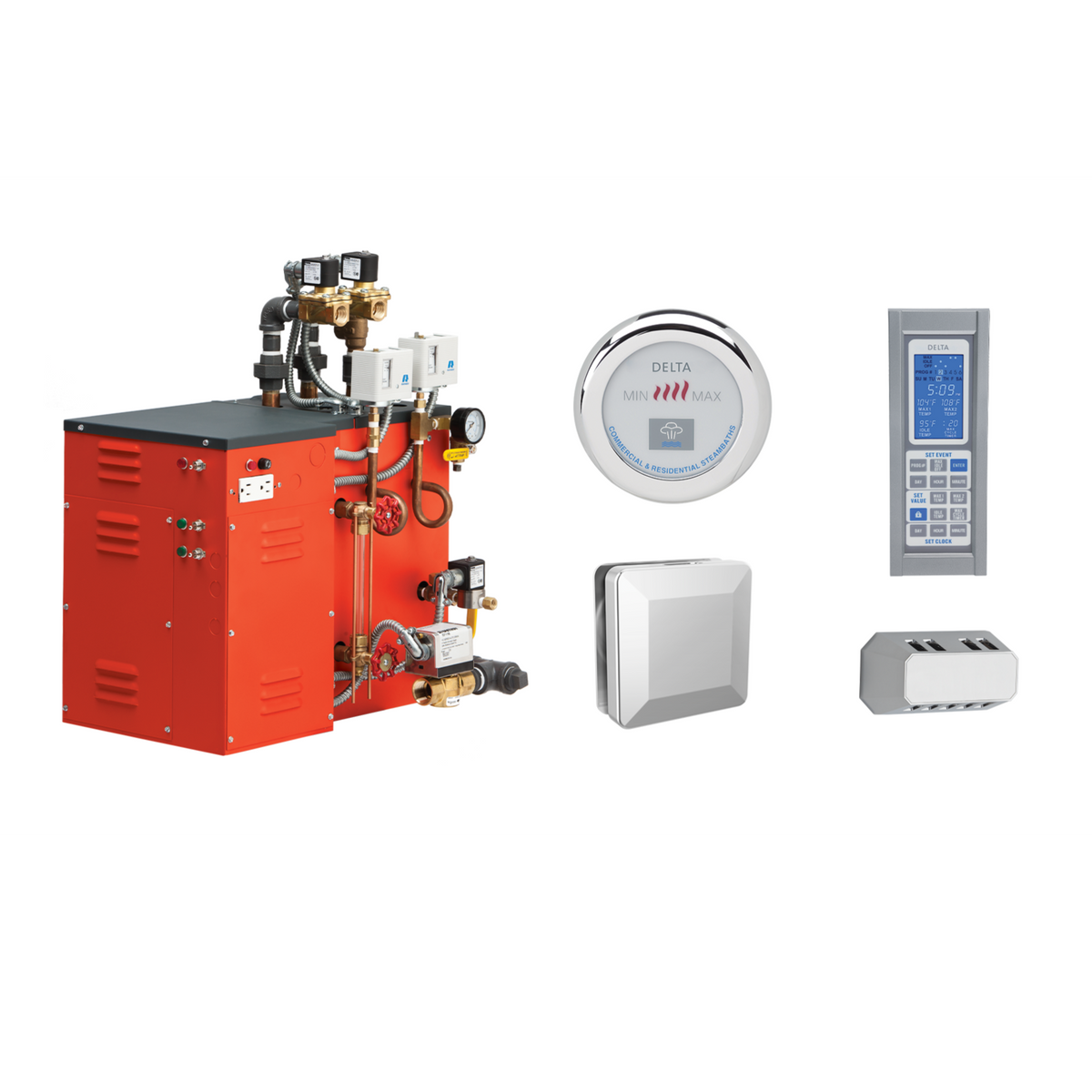 DELTA® Commercial Steam Generator 15kW Package with Control &amp; Steamhead