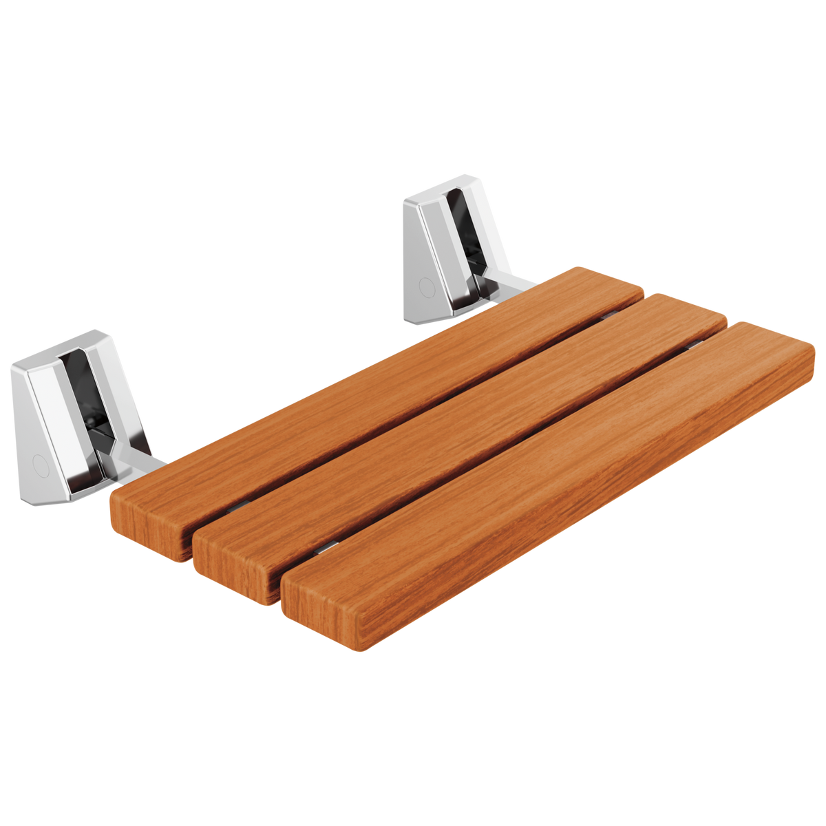 Delta Fold Up Wall Mounted Seat, Teak Wood