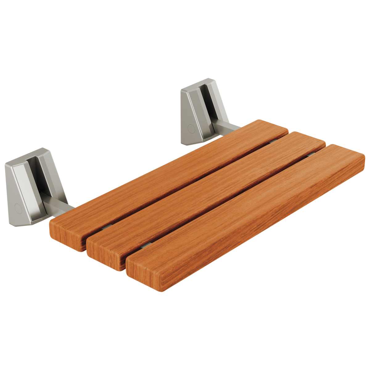 Delta Fold Up Wall Mounted Seat, Teak Wood