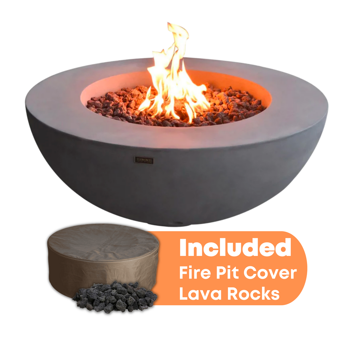 Elementi Fire Lunar Bowl Fire Table