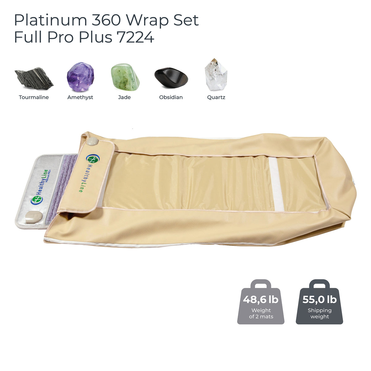 HealthyLine 360 Wrap Set™ Platinum &amp; SOFT Full 7224 - Photon Advanced PEMF InfraMat Pro®
