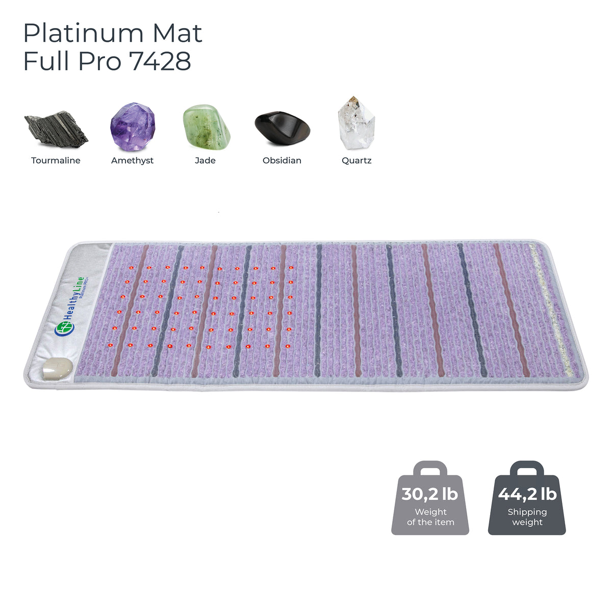 HealthyLine Platinum Mat™ Full Pro PLUS 7428 Firm - Photon Advanced PEMF InfraMat Pro®