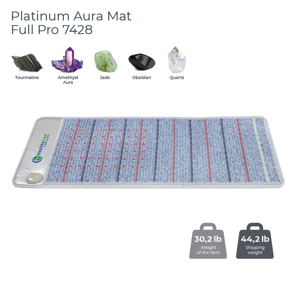 HealthyLine Platinum Aura Mat, Full Pro PLUS 7428 Firm - Photon Advanced PEMF InfraMat Pro®