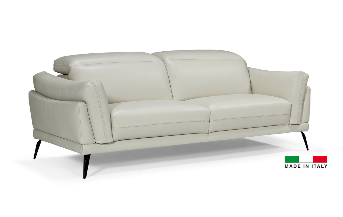 Bellini Italian Casino Loveseat Home Collection Allegro - Full Grain Italian Leather, Dimensions: 80&quot;x40&quot;x31/41&quot;, Seat Height: 17&quot;, Arm Height: 26&quot;