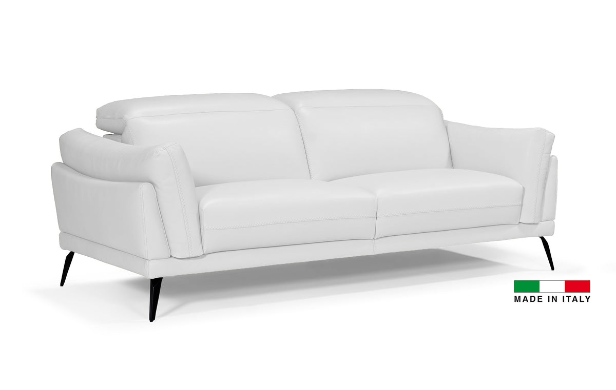 Bellini Italian Casino Loveseat Home Collection Allegro - Full Grain Italian Leather, Dimensions: 80&quot;x40&quot;x31/41&quot;, Seat Height: 17&quot;, Arm Height: 26&quot;