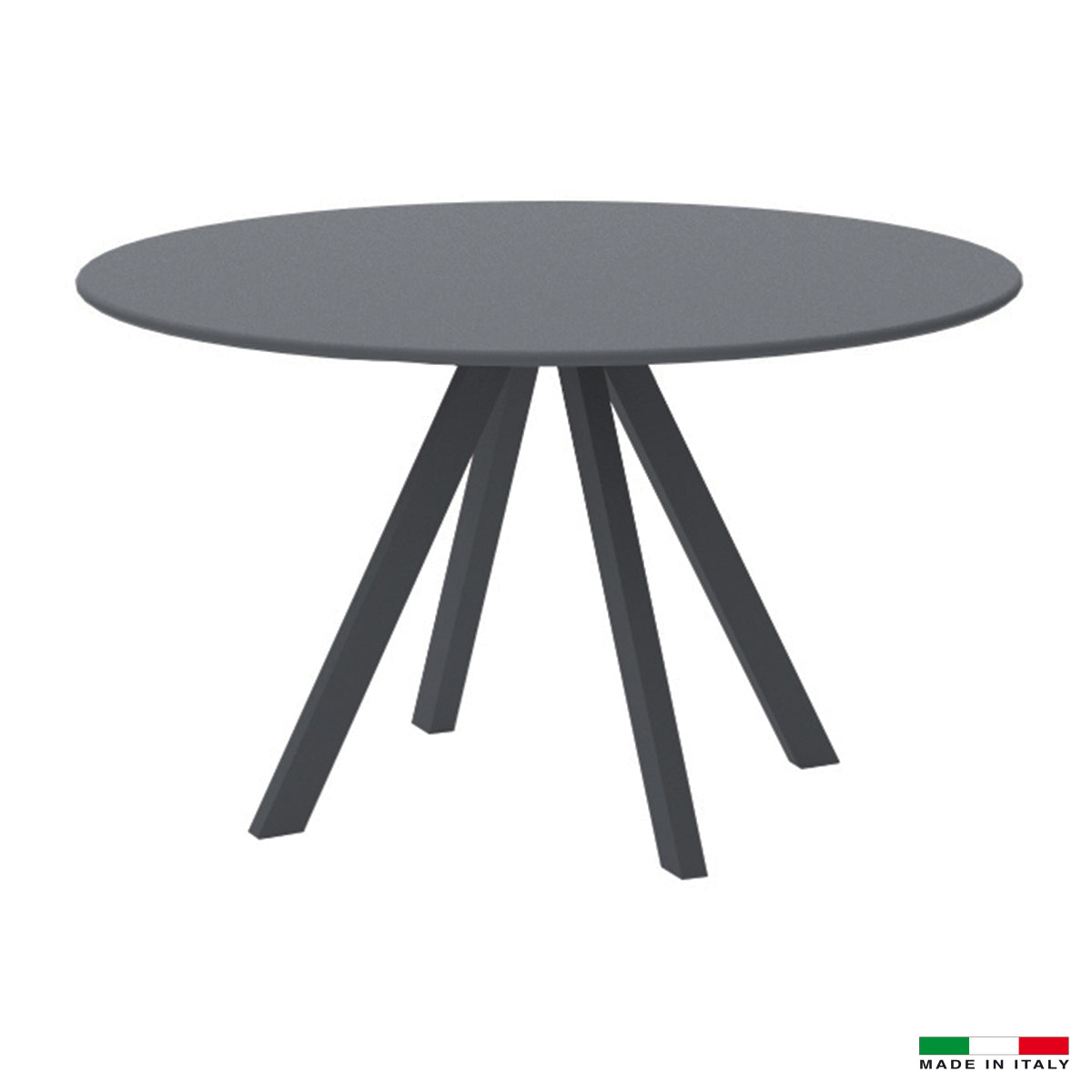 Bellini Italian Home Round Dining Table, Metal Frame Design, Water and Uv Resistant Material, Easy To Clean Material and Metals Are Coated with Qualicoat Thermosetting Powders
(Available In Grey)
Dimensions: Dia 51&quot;x30&quot;