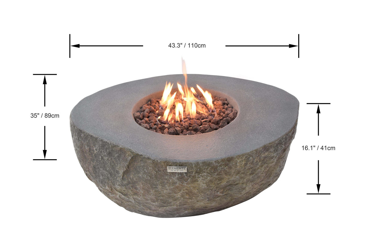 Elementi Fire Boulder Fire Table