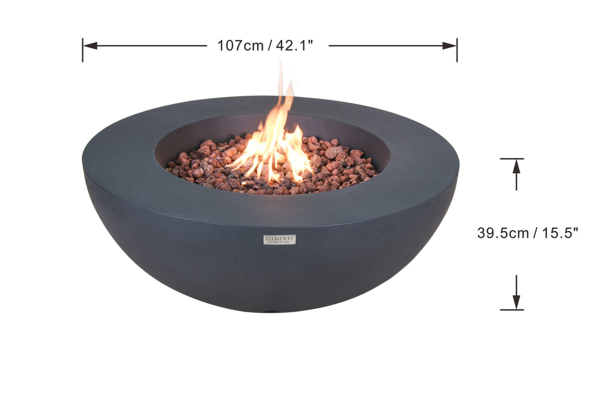 Elementi Fire Lunar Bowl Fire Table