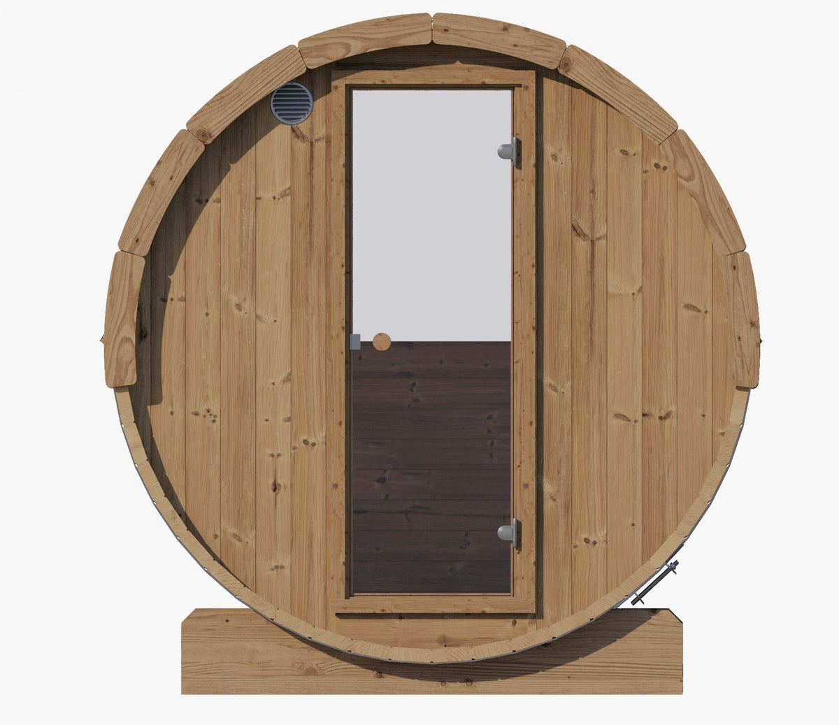 SaunaLife 3-Person Thermo-Wood Barrel Sauna – Ergo Design with Wi-Fi Lighting and DIY Assembly [Free Shipping]