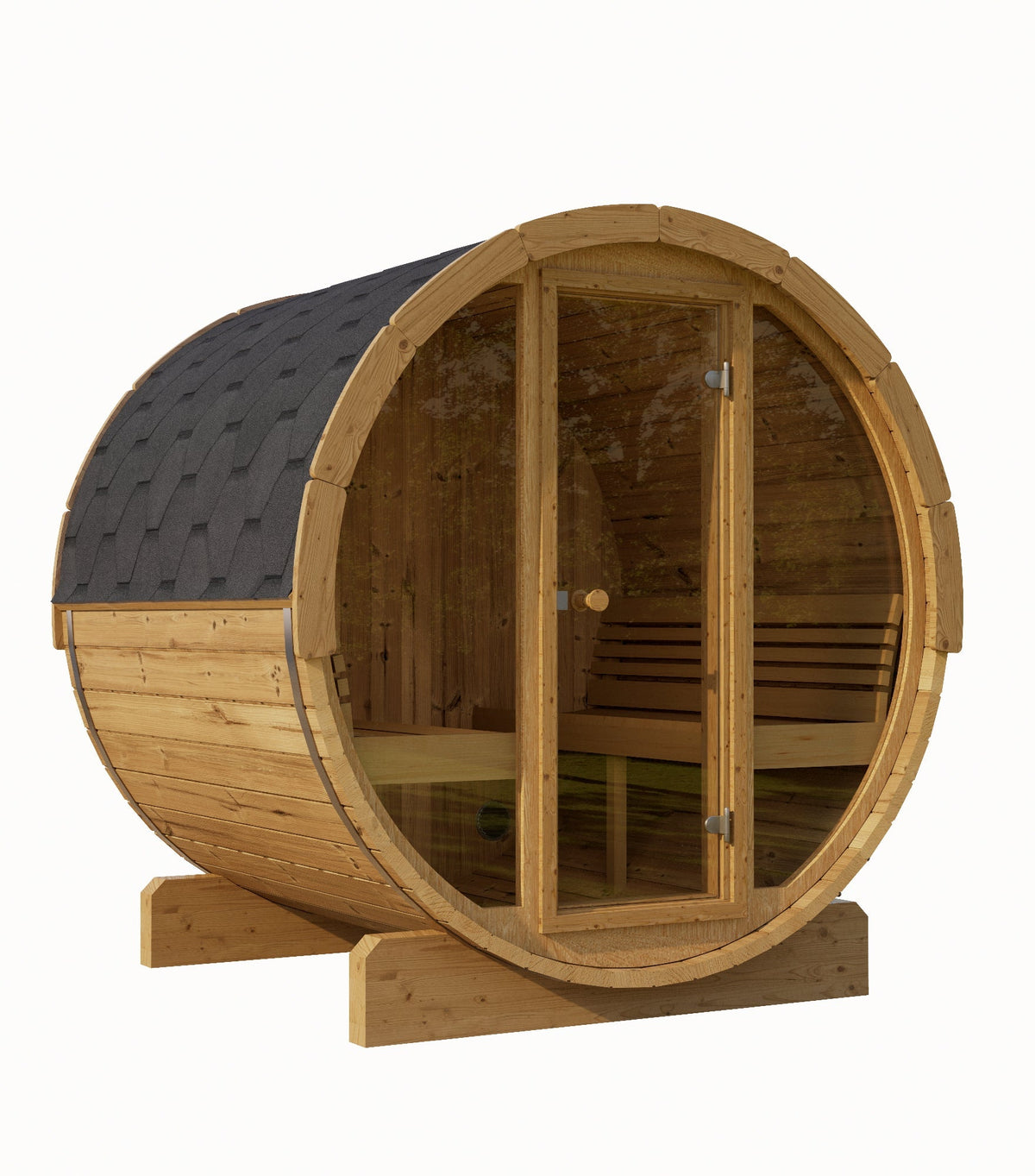 SaunaLife Model E8 Traditional 6 Person Sauna Barrel