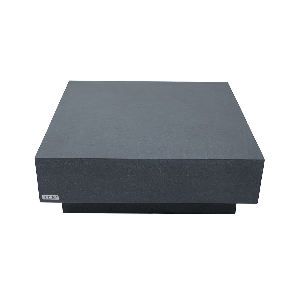 Elementi Home Tevere 40&quot; GFRC Square Coffee Table