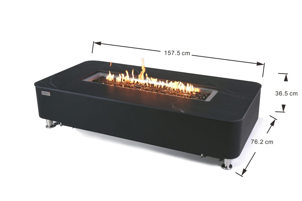 Elementi Fire Valencia Porcelain Top Fire Table