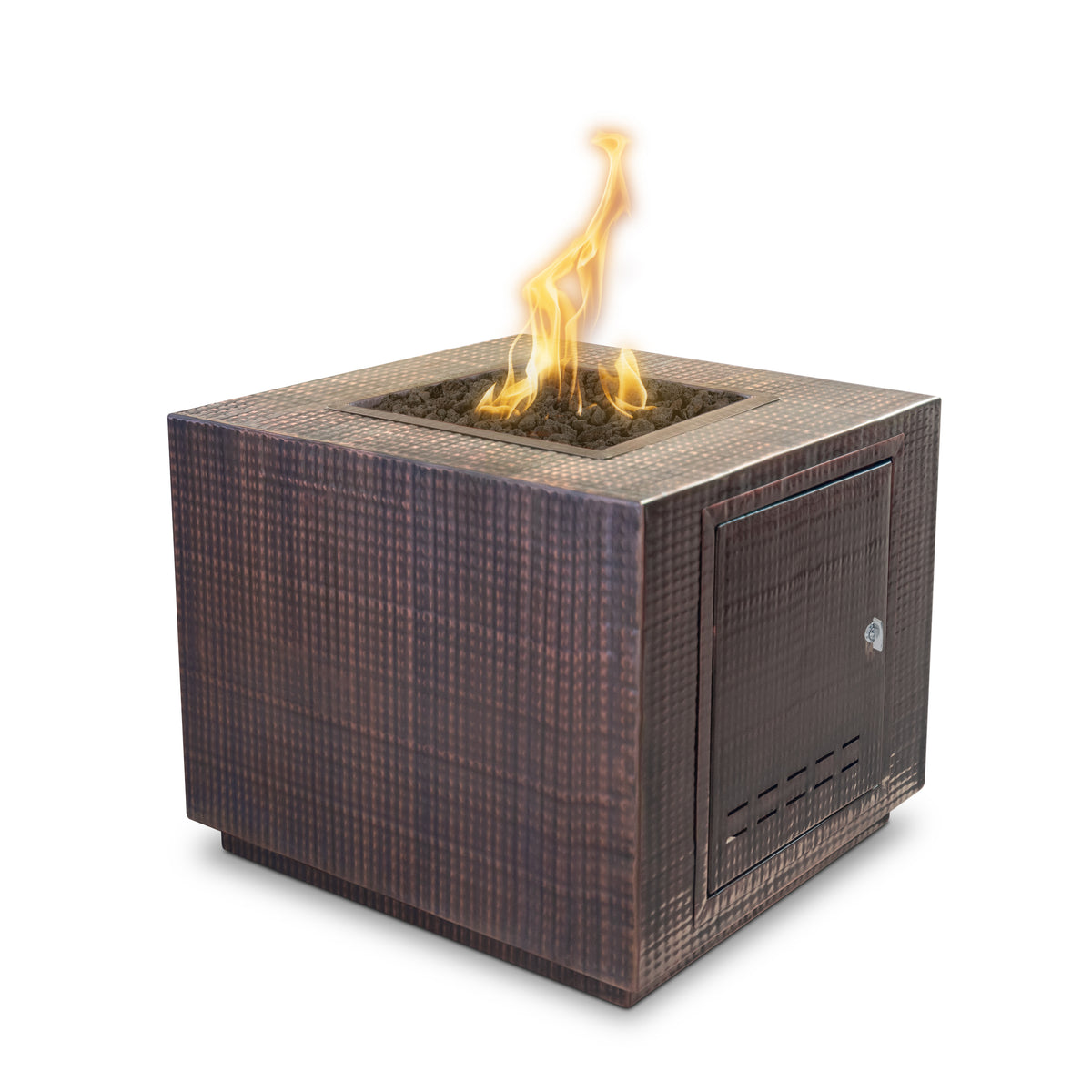 The Outdoor Plus Square Forma Fire Pit - Copper