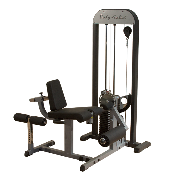 Body Solid PRO SELECT LEG EXTENSION / CURL STATION, 210LB STACK