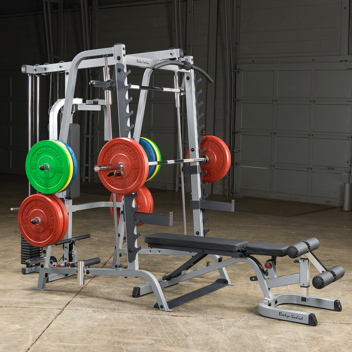 Body Solid Series 7 Smith Gym Package - GS348QP4