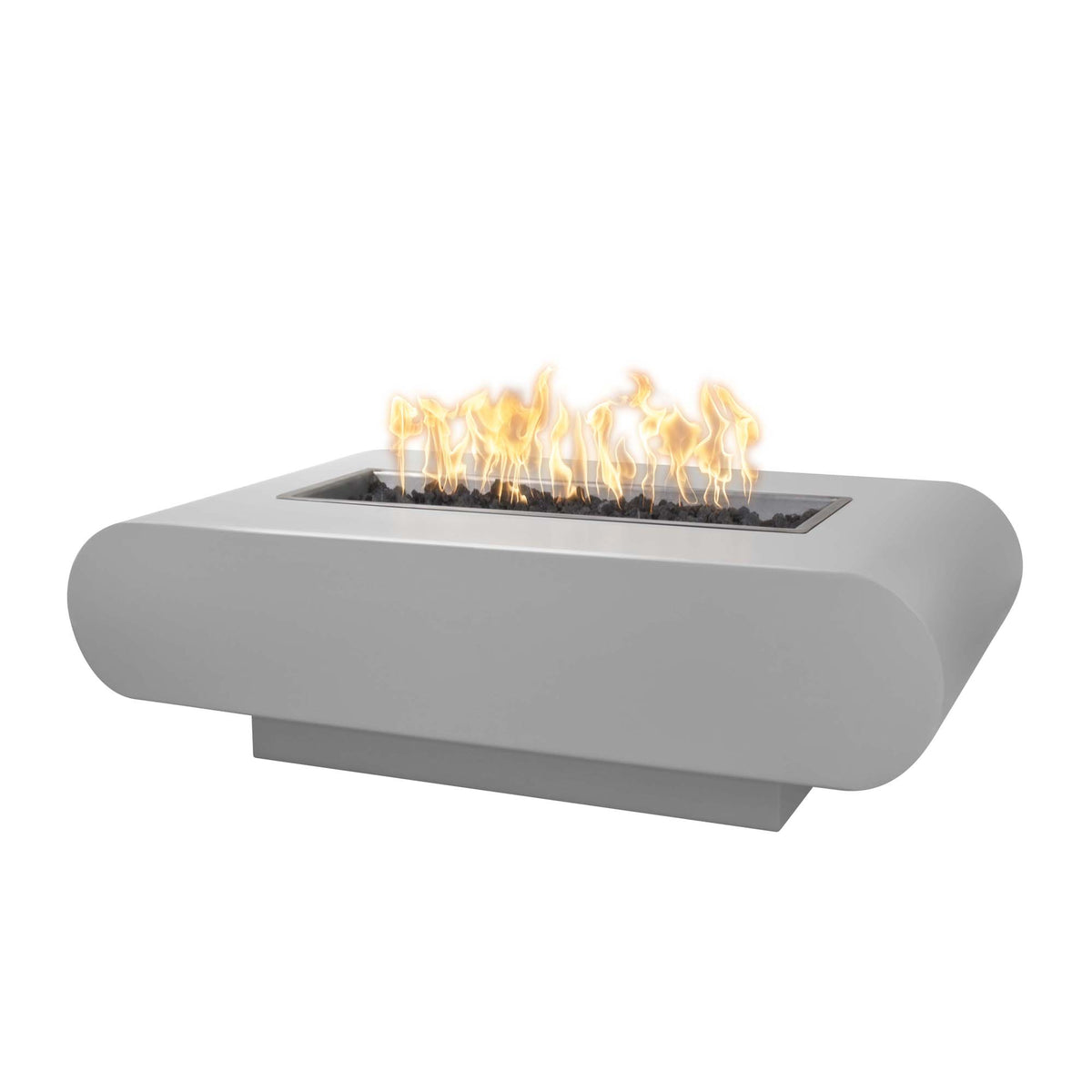 The Outdoor Plus 48&quot; Rectangular La Jolla Fire Pit - Powder Coated Metal