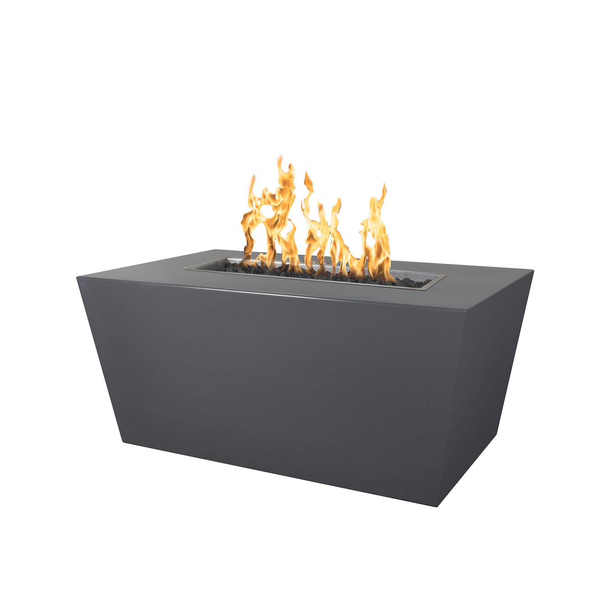 The Outdoor Plus 60&quot; Rectangular Mesa Fire Pit - Powder Coated Metal