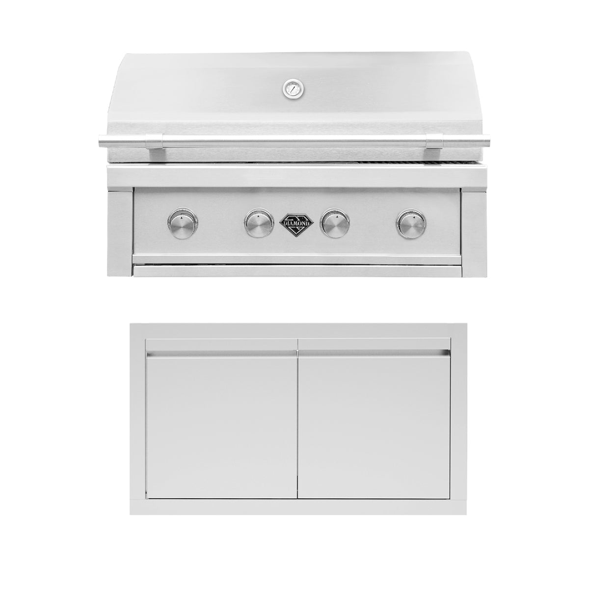 The Outdoor Plus Diamond Grills Outdoor Kitchen Package 1 - Stainless Steel