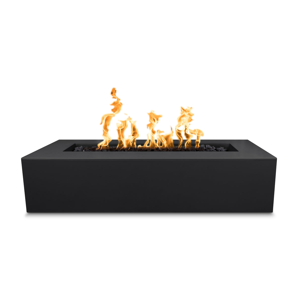 The Outdoor Plus 48&quot; Rectangular Regal Fire Pit - GFRC Concrete - Electronic Ignition System