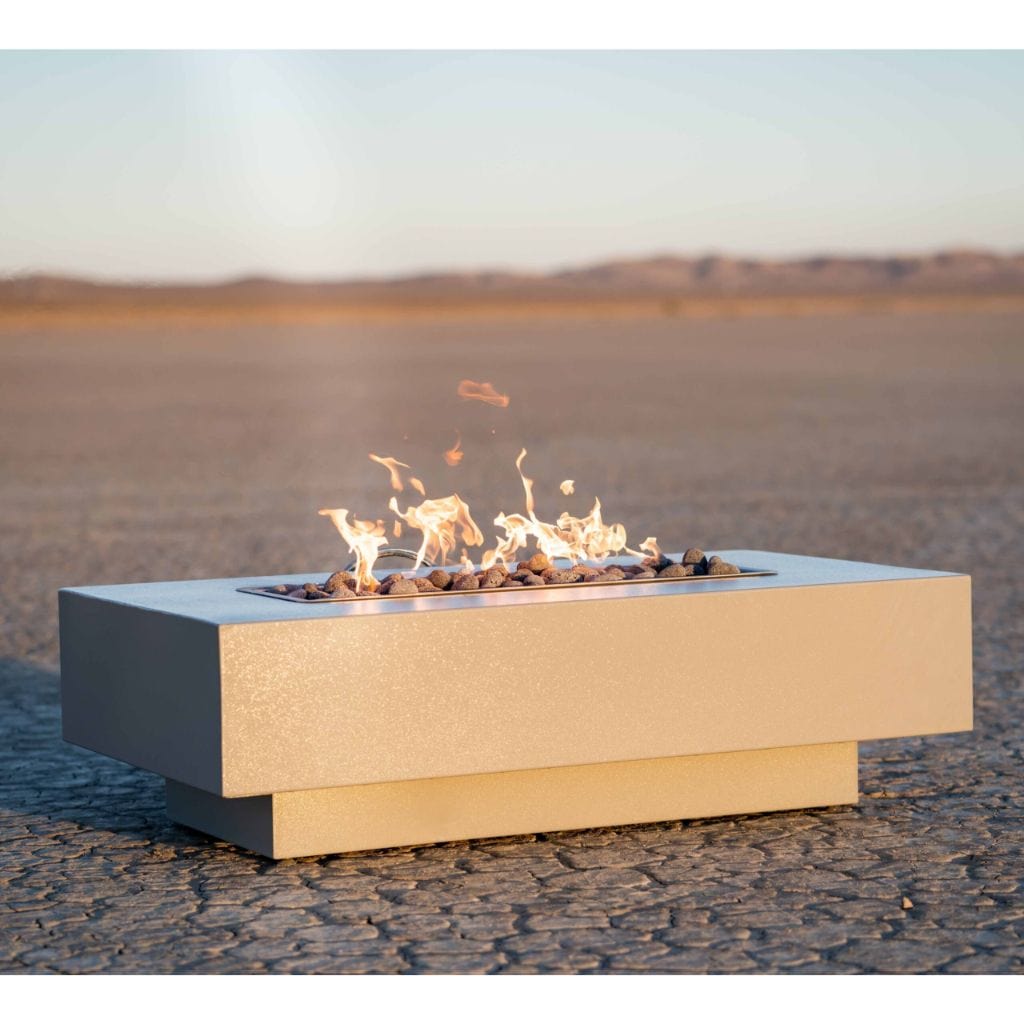 The Outdoor Plus 108&quot; Rectangular Coronado Fire Pit - Powder Coated Metal