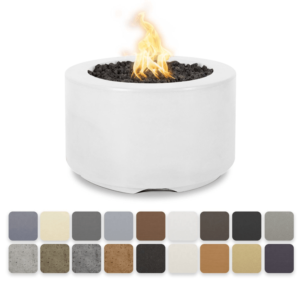 The Outdoor Plus 32&quot; Round Florence Fire Pit - GFRC Concrete