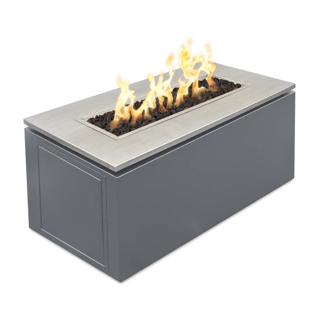 The Outdoor Plus 46&quot; Rectangular Merona Fire Table - Powder Coated Metal