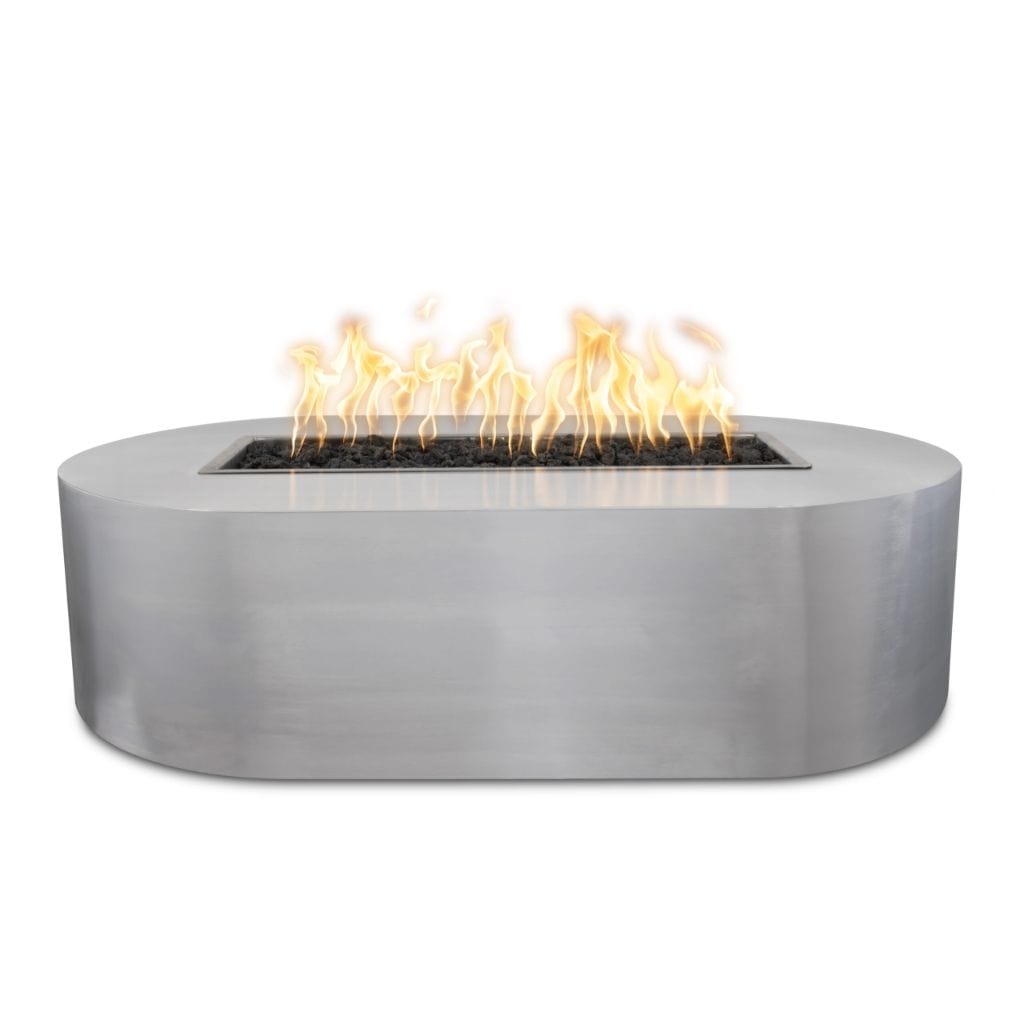 The Outdoor Plus Rectangular Bispo Fire Pit - Copper