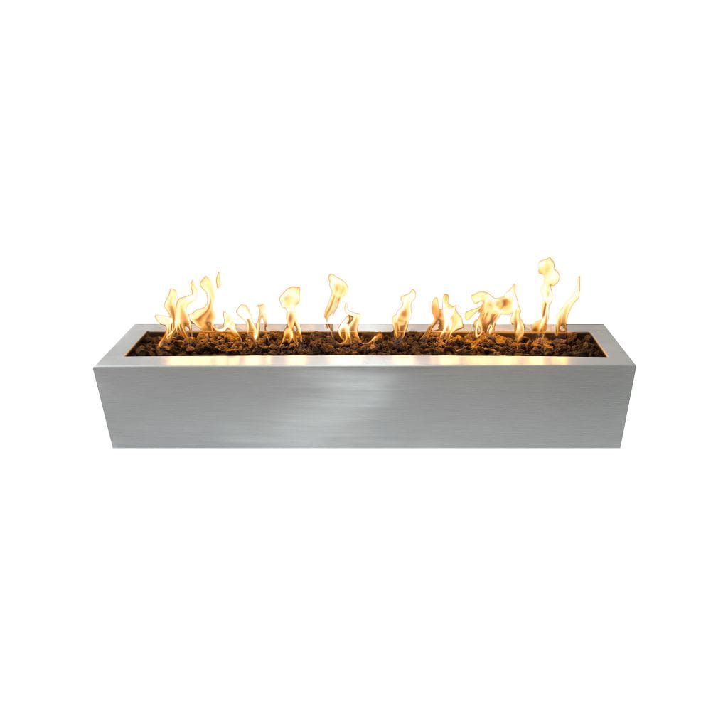 The Outdoor Plus Rectangular Eaves Fire Pit - Stainless Steel