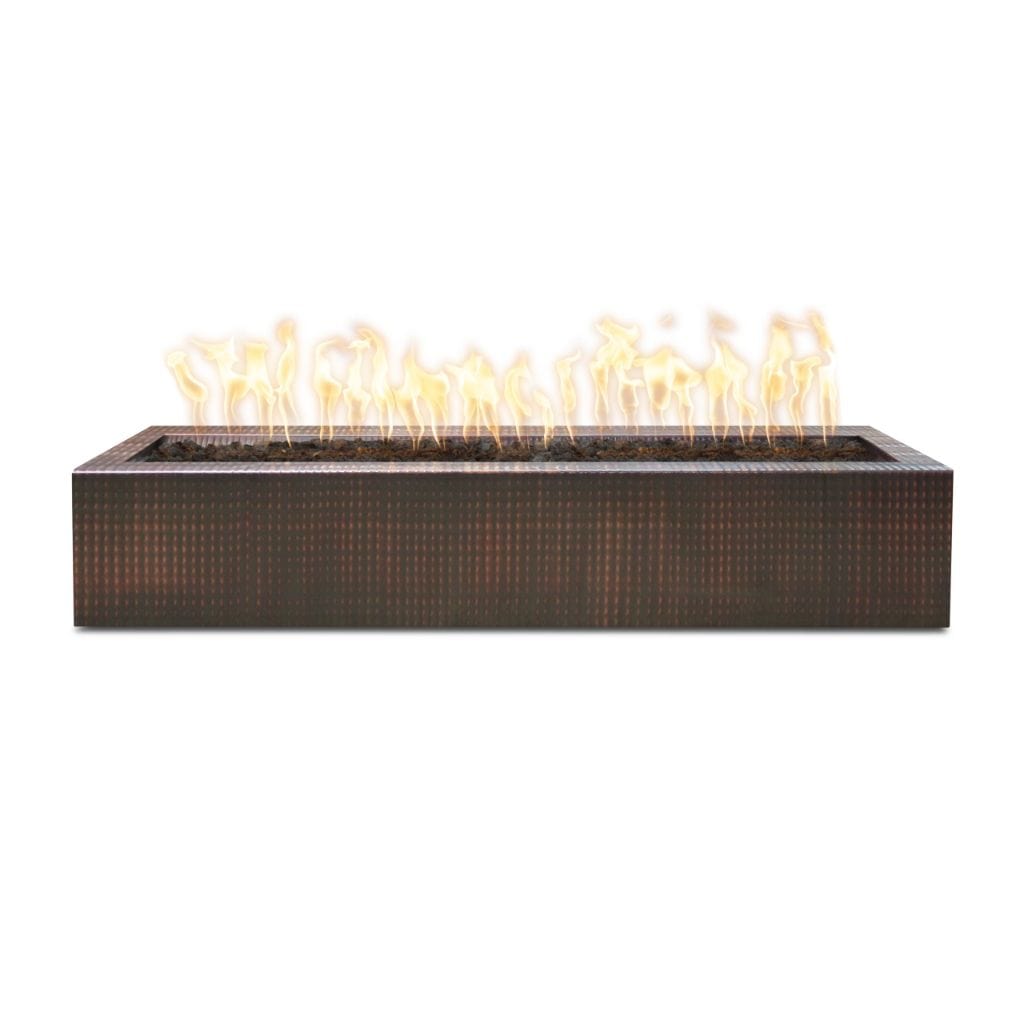 The Outdoor Plus Rectangular Eaves Fire Pit - Copper