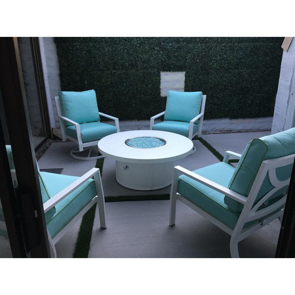 The Outdoor Plus 48&quot; Round Mabel Fire Table - Powder Coated Metal