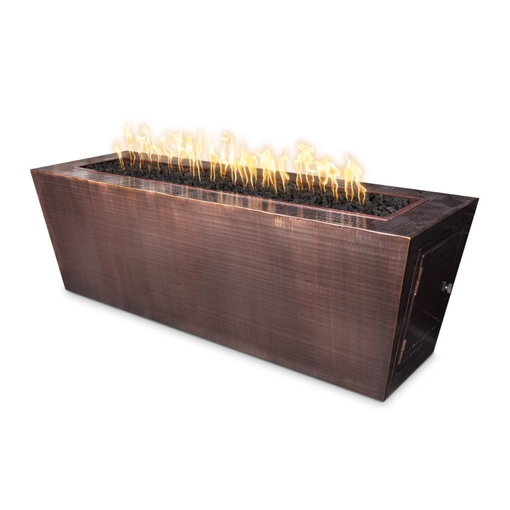 The Outdoor Plus Rectangular Mesa Fire Pit - Copper