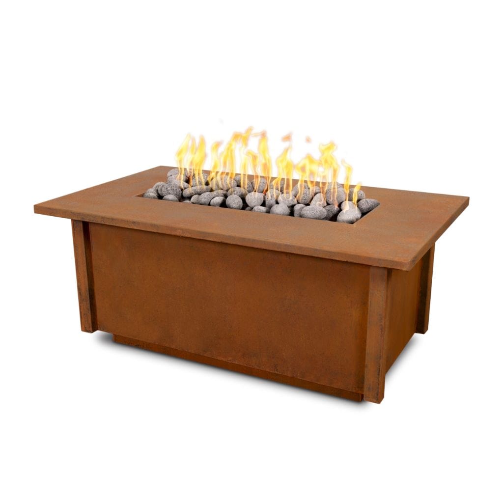 The Outdoor Plus Rectangular Salinas Fire Table - Copper