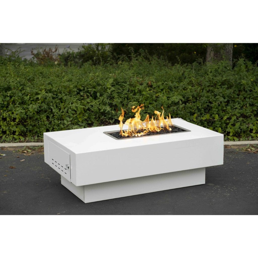 The Outdoor Plus Rectangular San Juan Fire Pit - Stainless Steel