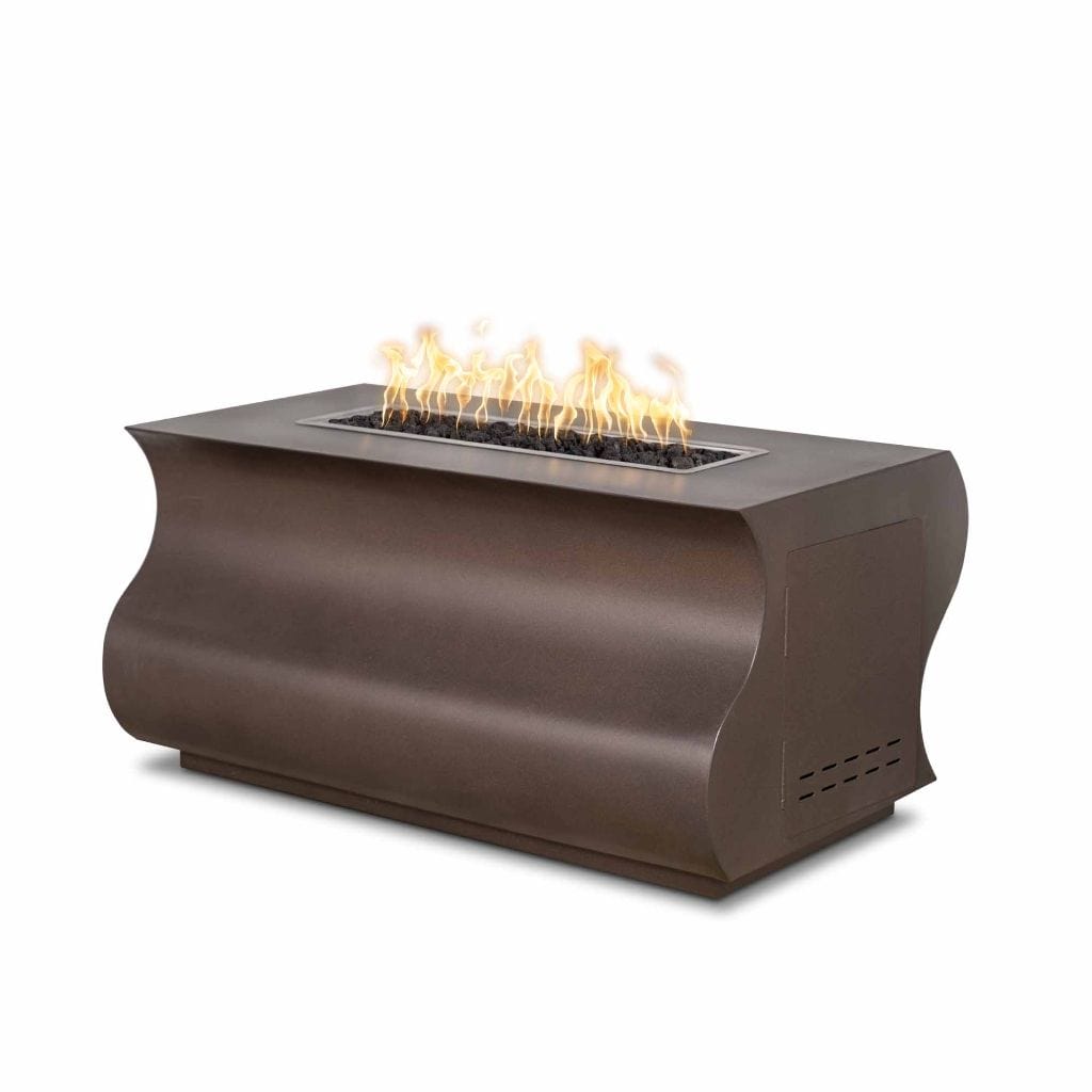 The Outdoor Plus 48&quot; Rectangular Tidal Fire Pit - Powder Coated Metal