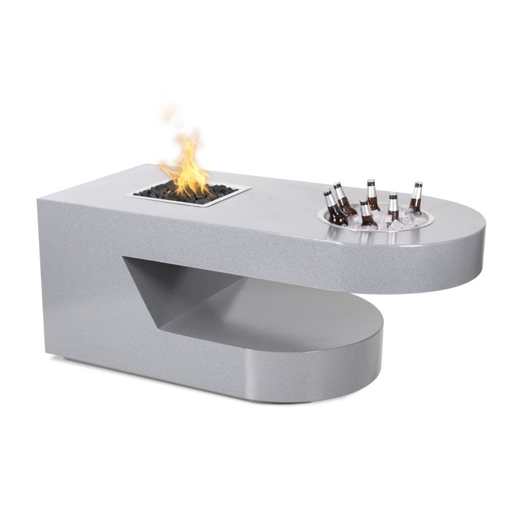 The Outdoor Plus 60&quot; Rectangular Dana Fire Table - Powder Coated Metal