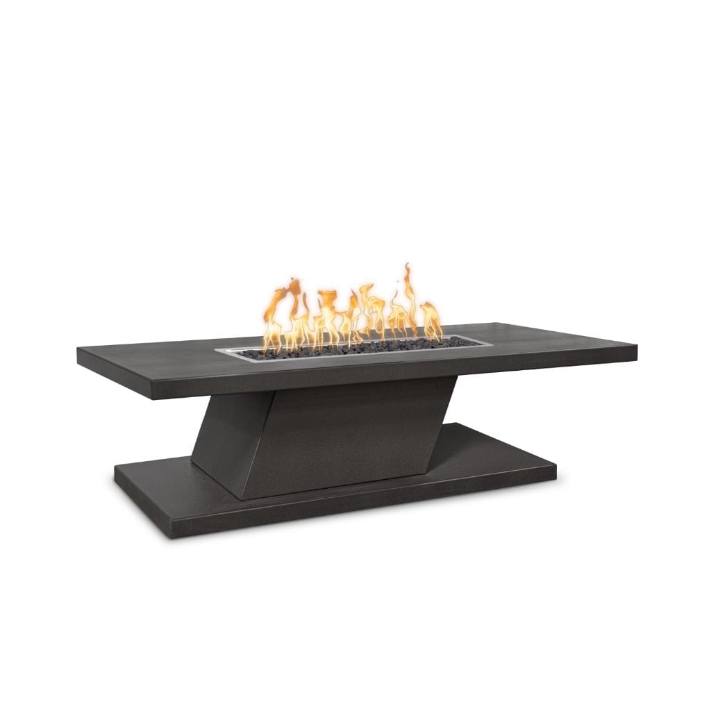 The Outdoor Plus Rectangular Imperial Fire Table - Stainless Steel