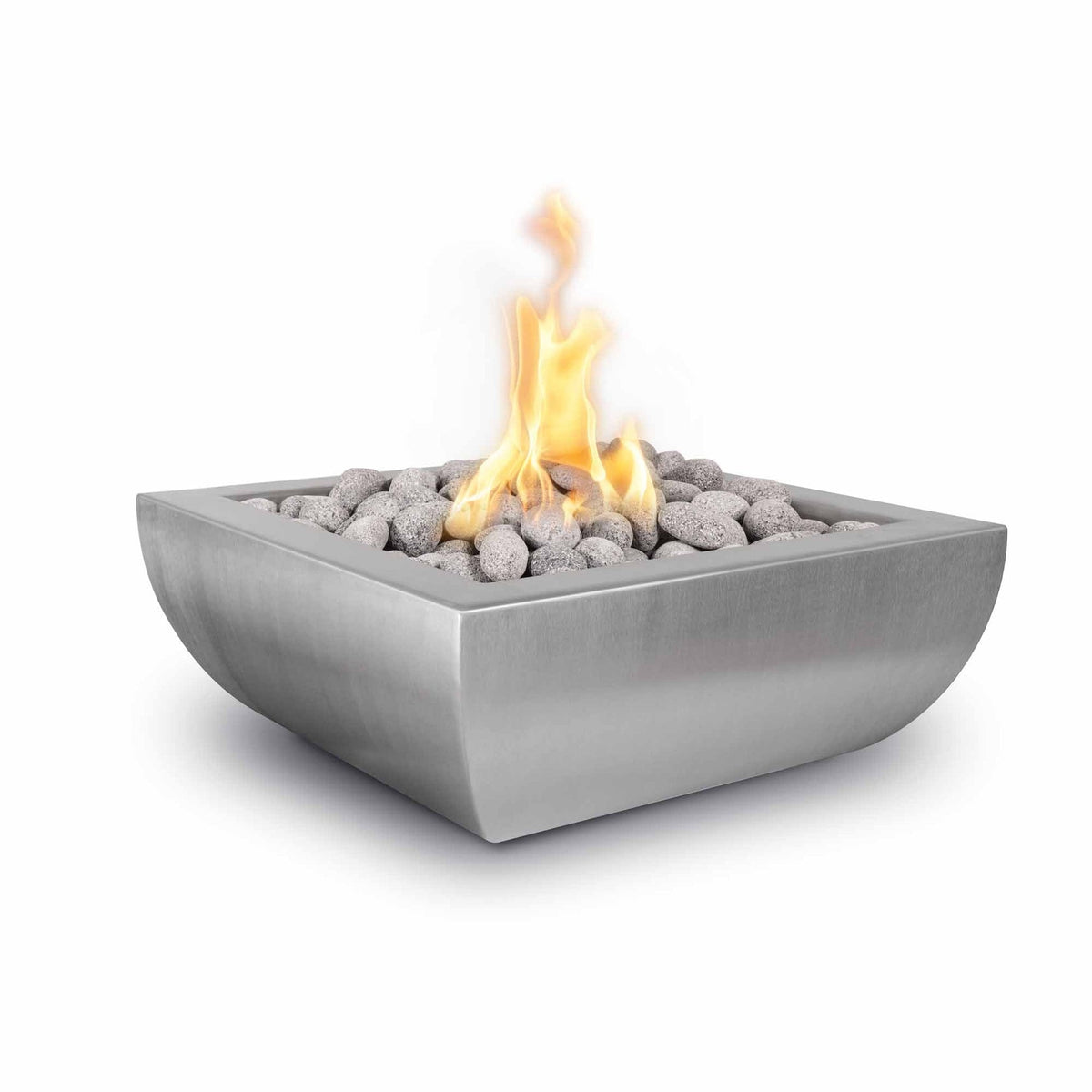 The Outdoor Plus 24&quot; Square Avalon Fire Bowl - Powder Coated Metal