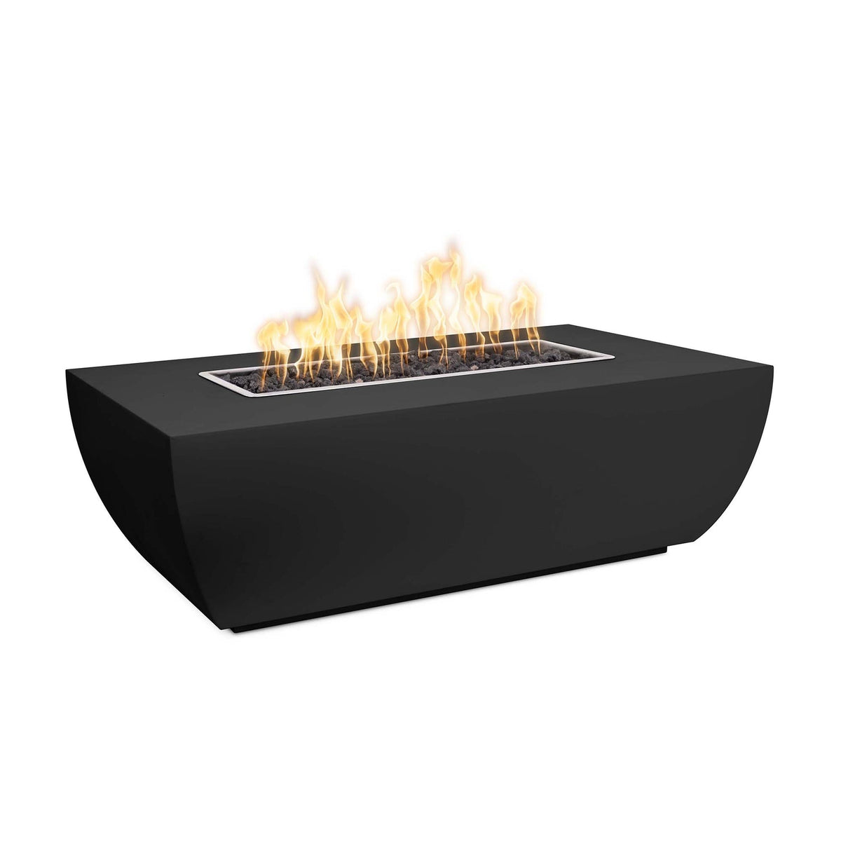 The Outdoor Plus 48&quot; Rectangular Avalon Fire Pit - Powder Coated Metal