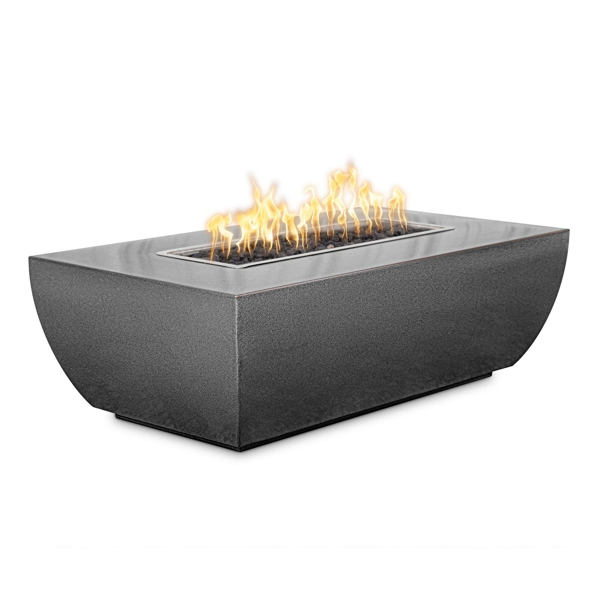 The Outdoor Plus Rectangular 72&quot; Avalon Fire Pit - Powder Coated Metal
