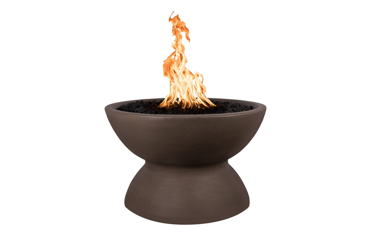 The Outdoor Plus 33&quot; Round Copa Fire Pit - GFRC Concrete - Match Lit Ignition